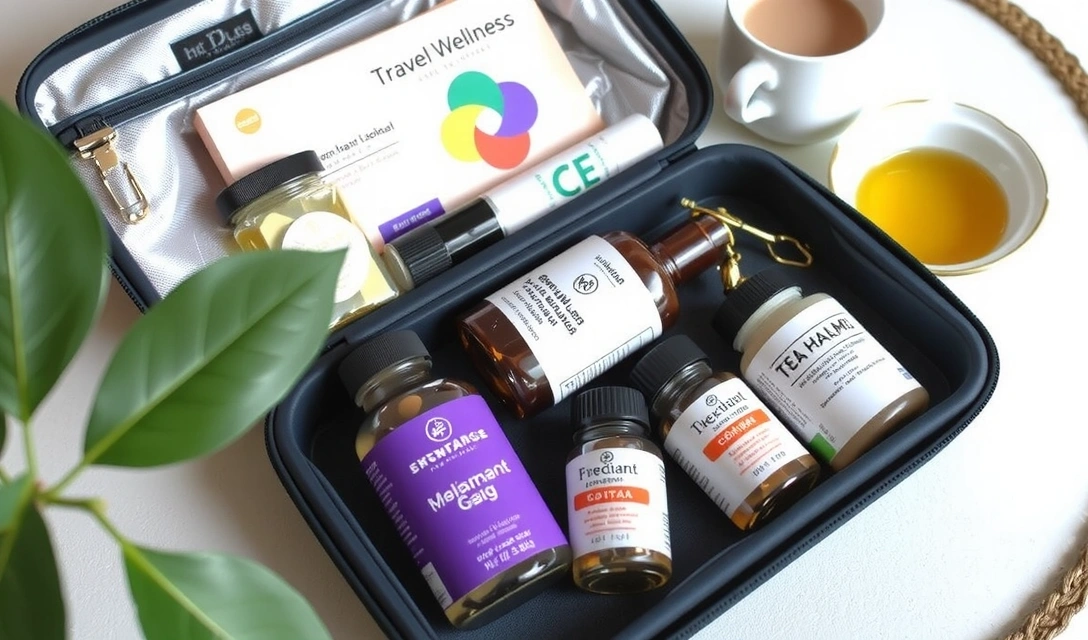 Travel wellness kit with supplements